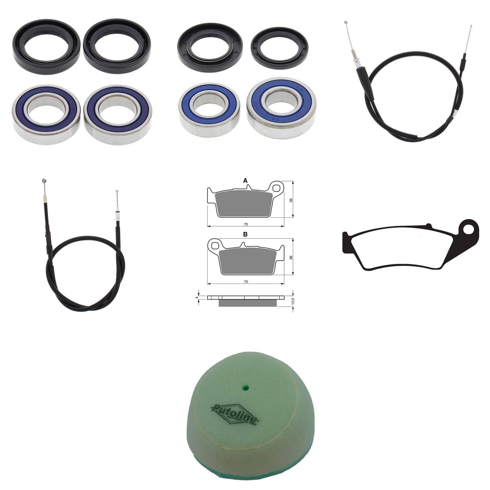 New WHITES Off Road Refurb Kit For Yamaha YZ250 2000-2001 #WPRDB07019