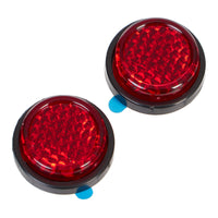 New WHITES Reflectors - Round - 22mm - Pair #WPREFROUND